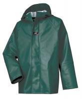 6ZUK4 Rain Jacket with Hood, Green, XL