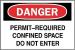 6AF36 - Danger Sign, 10 x 14In, R and BK/WHT, ENG Подробнее...