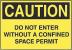 6BV86 - Caution Sign, 10 x 14In, BK/YEL, ENG, Text Подробнее...