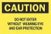 6BV88 - Caution Sign, 10 x 14In, BK/YEL, ENG, Text Подробнее...