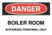 6BW01 - Danger Sign, 10 x 14In, R and BK/WHT, ENG Подробнее...