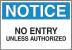 6BW75 - Notice Sign, 10 x 14In, BL and BK/WHT, ENG Подробнее...