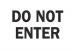 6BX31 - Do Not Enter Sign, 7 x 10In, BK/WHT, ENG Подробнее...