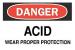 6BZ08 - Danger Sign, 10 x 14In, R and BK/WHT, ENG Подробнее...