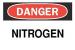 6BZ39 - Danger Sign, 7 x 10In, R and BK/WHT, ENG Подробнее...