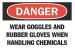 6BZ56 - Danger Sign, 7 x 10In, R and BK/WHT, ENG Подробнее...