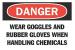 6BZ57 - Danger Sign, 10 x 14In, R and BK/WHT, ENG Подробнее...