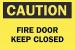 6CC99 - Fire Door Sign, 7 x 10In, BK/YEL, ENG, Text Подробнее...