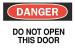 6CD13 - Danger Sign, 10 x 14In, R and BK/WHT, ENG Подробнее...