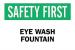 6CF27 - Eye Wash Sign, 10 x 14In, GRN and BK/WHT Подробнее...