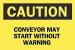 6CH40 - Caution Sign, 7 x 10In, BK/YEL, ENG, Text Подробнее...
