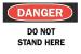 6CJ28 - Danger Sign, 10 x 14In, R and BK/WHT, ENG Подробнее...