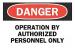 6CJ89 - Danger Sign, 10 x 14In, R and BK/WHT, ENG Подробнее...