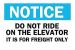 6CK19 - Notice Sign, 10 x 14In, BL and BK/WHT, ENG Подробнее...