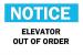 6CK21 - Notice Sign, 10 x 14In, BL and BK/WHT, ENG Подробнее...