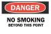 6CK96 - Danger No Smoking Sign, 7 x 10In, ENG, Text Подробнее...