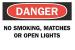 6CK98 - Danger No Smoking Sign, 7 x 10In, ENG, Text Подробнее...