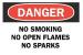 6CK99 - Danger No Smoking Sign, 7 x 10In, ENG, Text Подробнее...