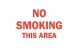 6CL45 - No Smoking Sign, 7 x 10In, R/WHT, ENG, Text Подробнее...