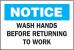 4GG76 - Notice Sign, 10 x 14In, BL and BK/WHT, ENG Подробнее...