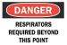 6CM28 - Danger Sign, 7 x 10In, R and BK/WHT, ENG Подробнее...