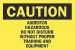 6CP17 - Caution Sign, 7 x 10In, BK/YEL, ENG, Text Подробнее...
