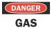 6CP22 - Danger Sign, 10 x 14In, R and BK/WHT, Gas Подробнее...