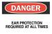 6CP75 - Danger Sign, 7 x 10In, R and BK/WHT, ENG Подробнее...