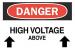 6CR29 - Danger Sign, 7 x 10In, R and BK/WHT, HV ABV Подробнее...