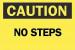 6CR85 - Caution Sign, 7 x 10In, BK/YEL, No Steps Подробнее...