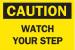 6CR98 - Caution Sign, 7 x 10In, BK/YEL, PLSTC, ENG Подробнее...