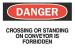 6CT03 - Danger Sign, 10 x 14In, R and BK/WHT, ENG Подробнее...