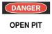 6CT08 - Danger Sign, 7 x 10In, R and BK/WHT, ENG Подробнее...