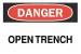 6CT13 - Danger Sign, 10 x 14In, R and BK/WHT, ENG Подробнее...