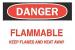 6CT49 - Danger Sign, 7 x 10In, R and BK/WHT, ENG Подробнее...