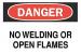 6CT63 - Danger Sign, 10 x 14In, R and BK/WHT, ENG Подробнее...