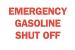 6CT85 - Fire Emergency Sign, 7 x 10In, R/WHT, ENG Подробнее...