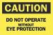 6CV53 - Caution Sign, 10 x 14In, BK/YEL, ENG, Text Подробнее...