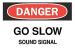 6CV79 - Danger Sign, 10 x 14In, BK and R/WHT, ENG Подробнее...