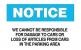 6CV99 - Notice Sign, 10 x 14In, BL and BK/WHT, Text Подробнее...