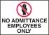 6DRA1 - Admittance Sign, 10 x 14In, BK and R/WHT Подробнее...