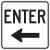 6DVA7 - No Exit Sign, 18 x 18In, BK/WHT, DMD GR AL Подробнее...