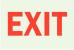 6EX12 - Exit Sign, 10 x 14In, R/WHT, Exit, ENG, Text Подробнее...