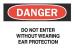 6F635 - Danger Sign, 10 x 14In, R and BK/WHT, ENG Подробнее...