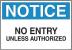 6F699 - Notice Sign, 7 x 10In, BL and BK/WHT, ENG Подробнее...