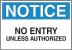 6F700 - Notice Sign, 10 x 14In, BL and BK/WHT, ENG Подробнее...