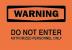 6F735 - Warning Sign, 7 x 10In, BK/ORN, ENG, Text Подробнее...