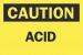 6F806 - Caution Sign, 7 x 10In, BK/YEL, Acid, ENG Подробнее...