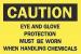 6F817 - Caution Sign, 7 x 10In, BK/YEL, ENG, Text Подробнее...