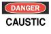 6F848 - Danger Sign, 10 x 14In, R and BK/WHT, ENG Подробнее...